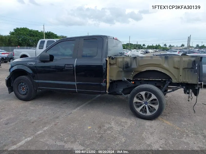 2019 Ford F-150 Xl VIN: 1FTEX1CP3KFA30139 Lot: 40123202