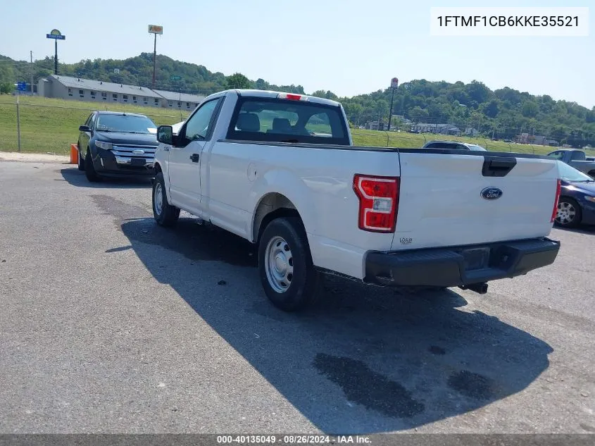 2019 Ford F-150 Xl VIN: 1FTMF1CB6KKE35521 Lot: 40135049