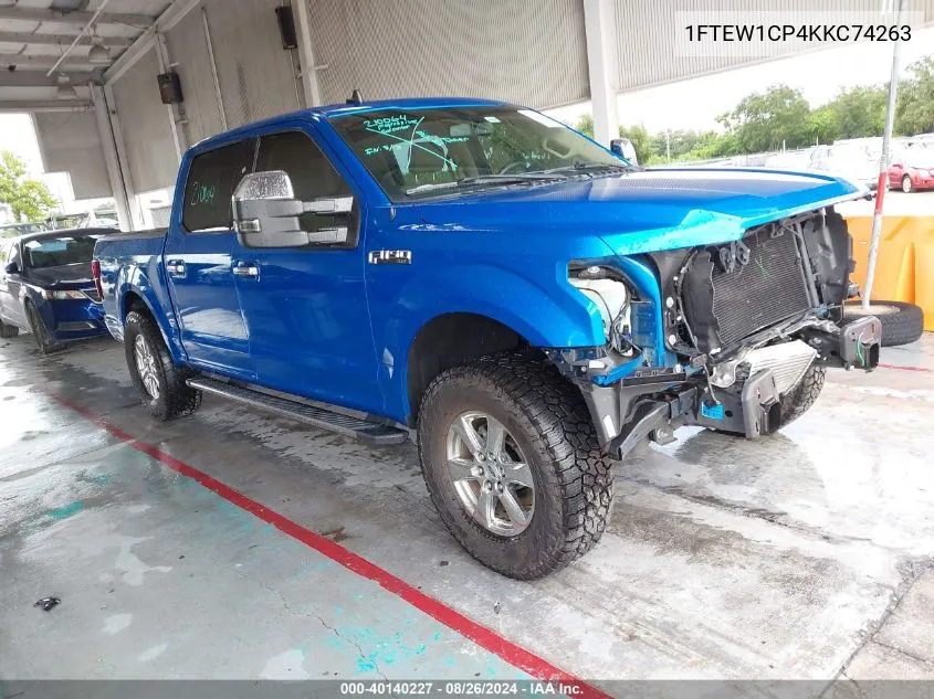 1FTEW1CP4KKC74263 2019 Ford F-150 Xlt