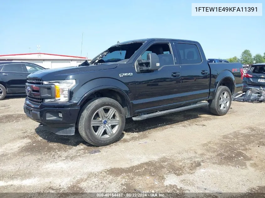 2019 Ford F-150 Xlt VIN: 1FTEW1E49KFA11391 Lot: 40154487