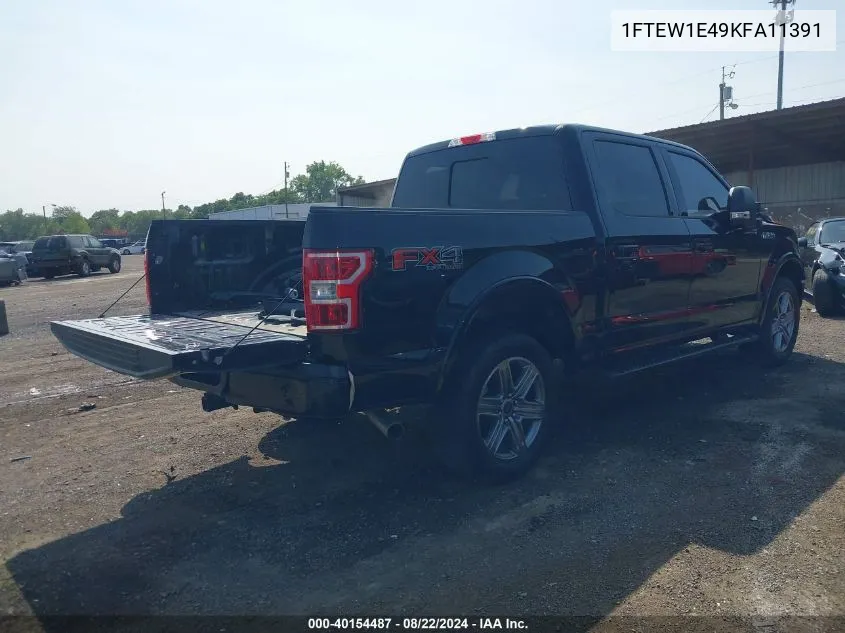 2019 Ford F-150 Xlt VIN: 1FTEW1E49KFA11391 Lot: 40154487