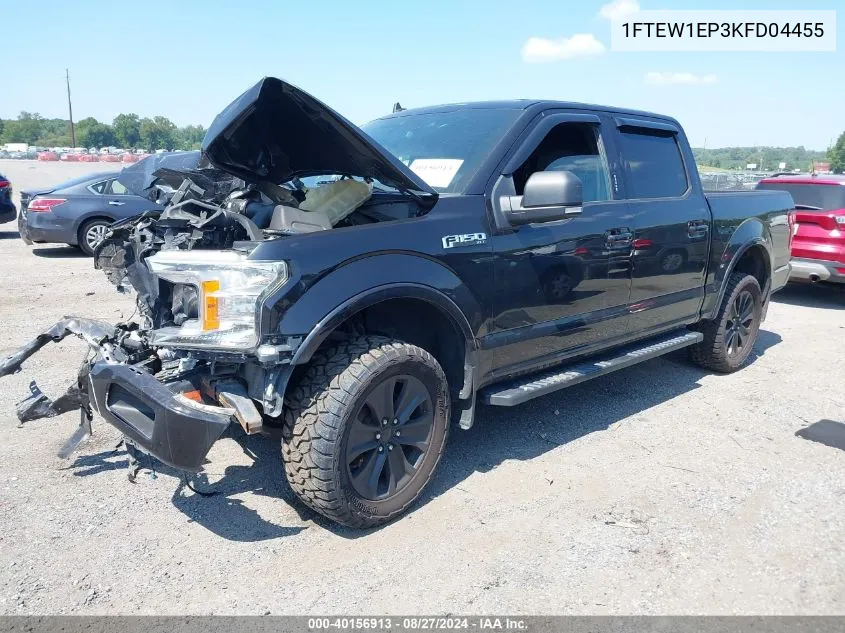 2019 Ford F-150 Xlt VIN: 1FTEW1EP3KFD04455 Lot: 40156913