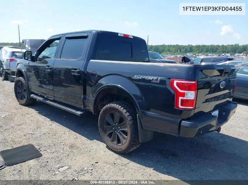 1FTEW1EP3KFD04455 2019 Ford F-150 Xlt