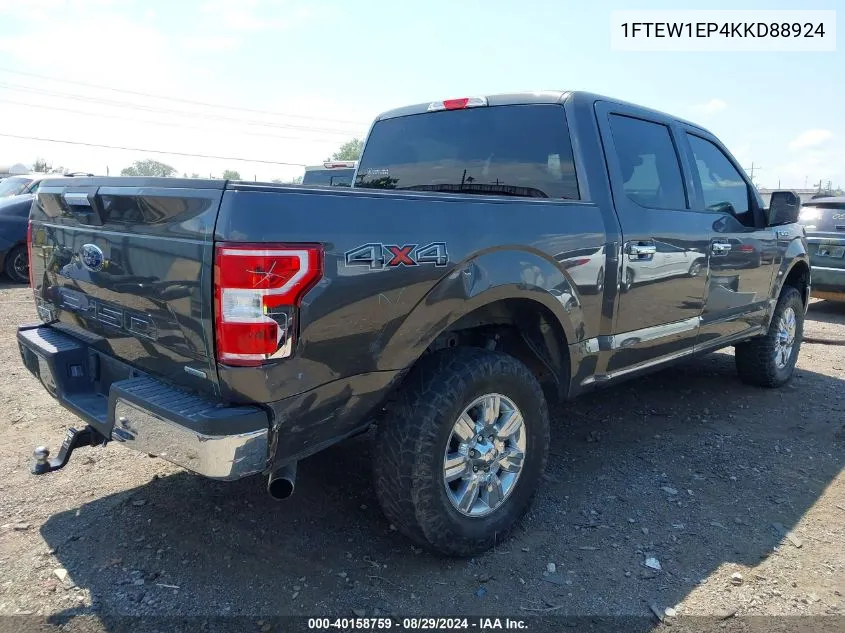 1FTEW1EP4KKD88924 2019 Ford F-150 Xlt