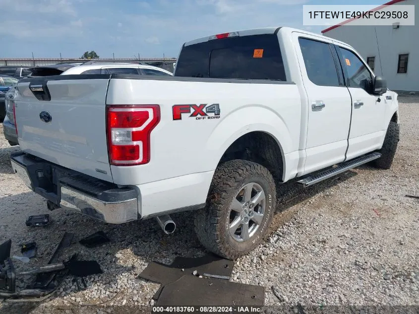 2019 Ford F-150 Xlt VIN: 1FTEW1E49KFC29508 Lot: 40183760