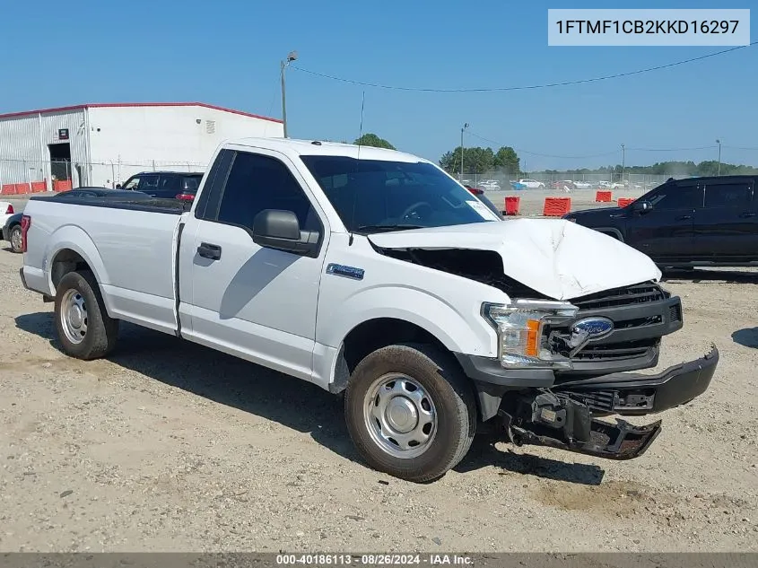 2019 Ford F-150 Xl VIN: 1FTMF1CB2KKD16297 Lot: 40186113