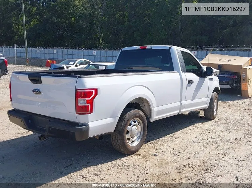 1FTMF1CB2KKD16297 2019 Ford F-150 Xl