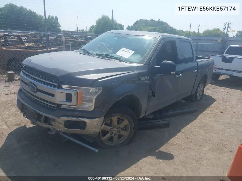 2019 Ford F-150 Xlt VIN: 1FTEW1E56KKE57174 Lot: 40186332