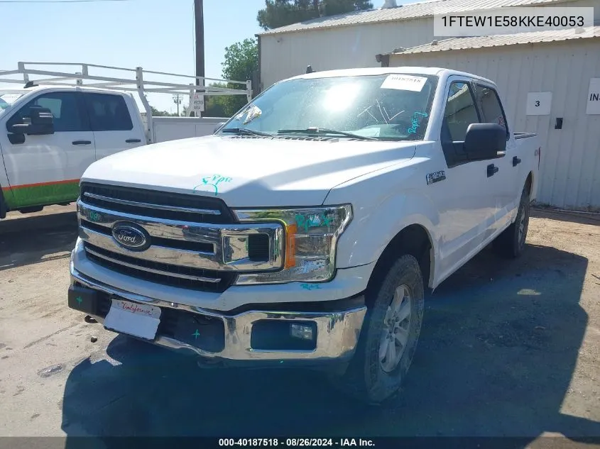 2019 Ford F-150 Xlt VIN: 1FTEW1E58KKE40053 Lot: 40187518