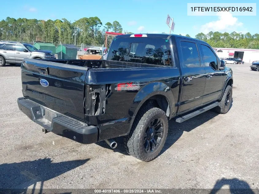 1FTEW1E5XKFD16942 2019 Ford F-150 Lariat