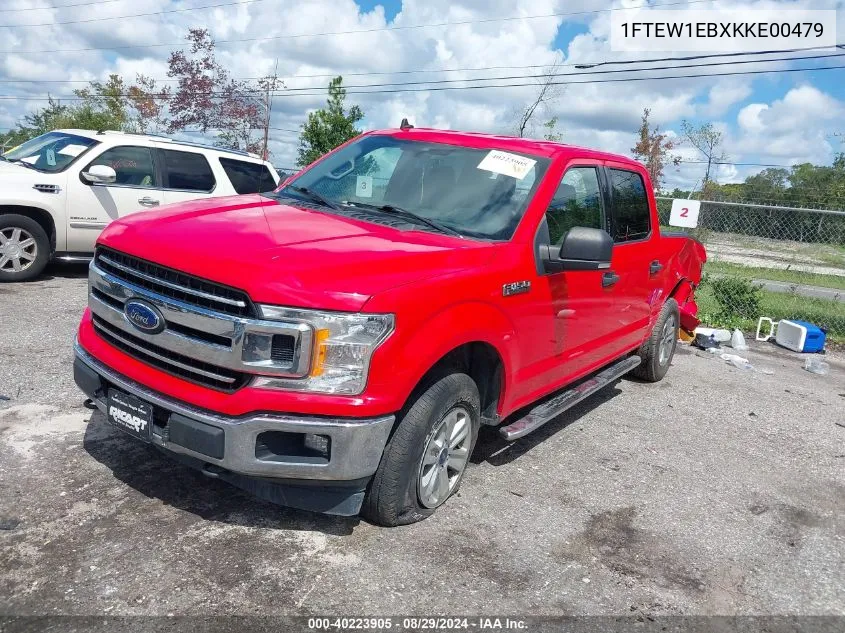 2019 Ford F-150 Xlt VIN: 1FTEW1EBXKKE00479 Lot: 40223905