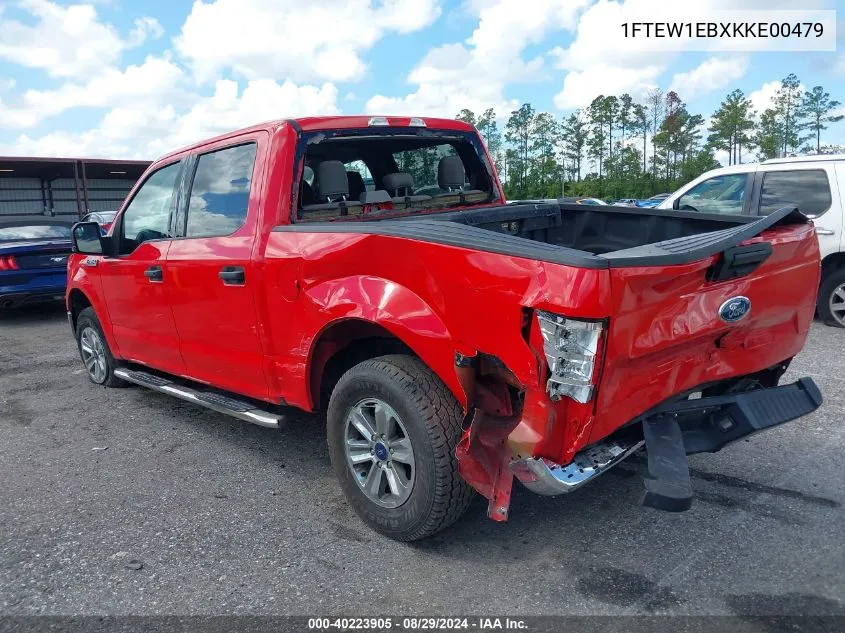 2019 Ford F-150 Xlt VIN: 1FTEW1EBXKKE00479 Lot: 40223905