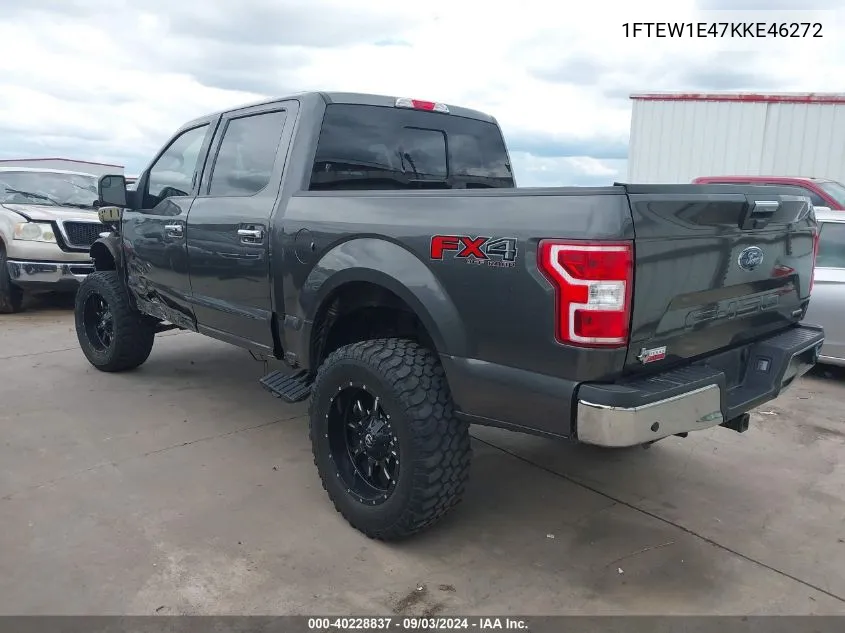 2019 Ford F-150 Xlt VIN: 1FTEW1E47KKE46272 Lot: 40228837