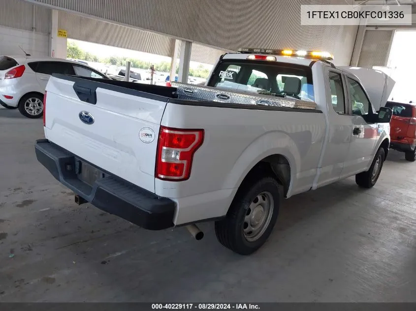 2019 Ford F-150 Xl VIN: 1FTEX1CB0KFC01336 Lot: 40229117