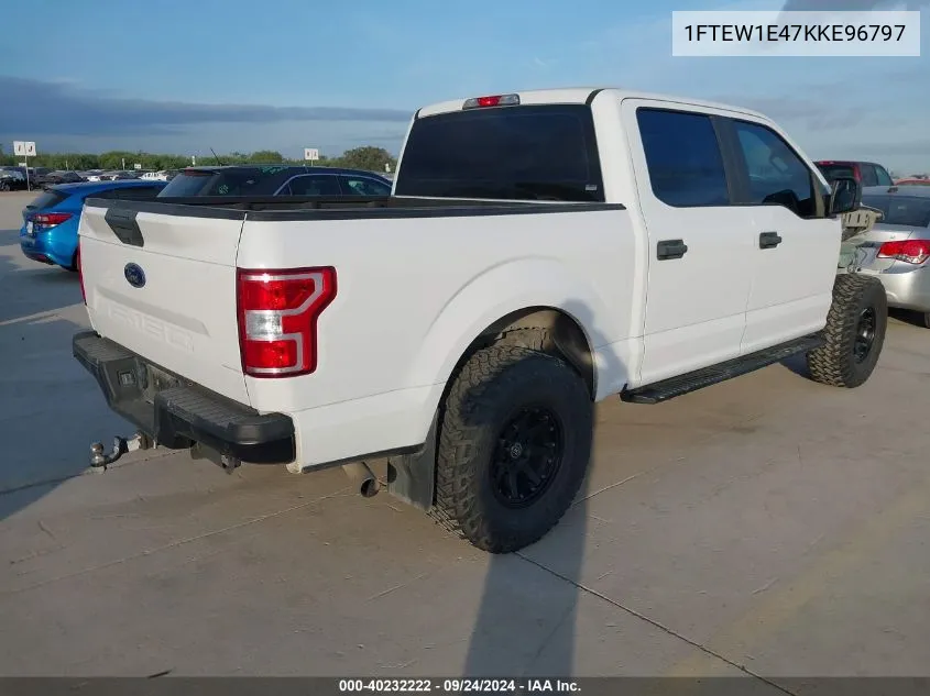 2019 Ford F-150 Xl VIN: 1FTEW1E47KKE96797 Lot: 40232222