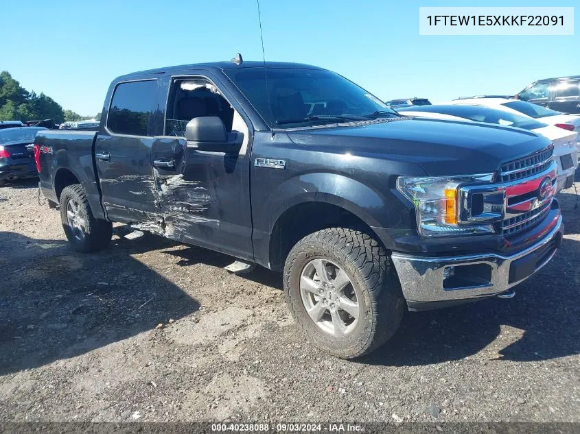 1FTEW1E5XKKF22091 2019 Ford F-150 Xlt