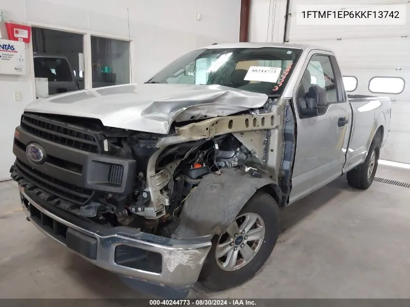 2019 Ford F-150 Xl VIN: 1FTMF1EP6KKF13742 Lot: 40244773