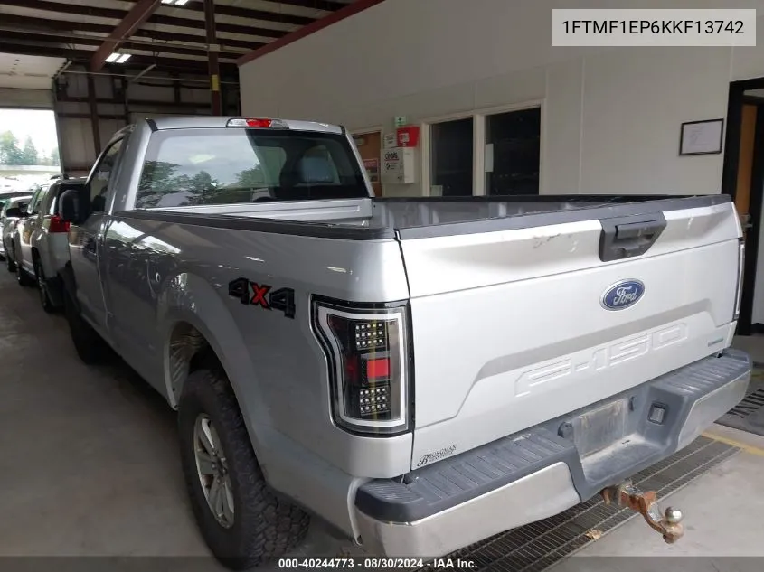 2019 Ford F-150 Xl VIN: 1FTMF1EP6KKF13742 Lot: 40244773