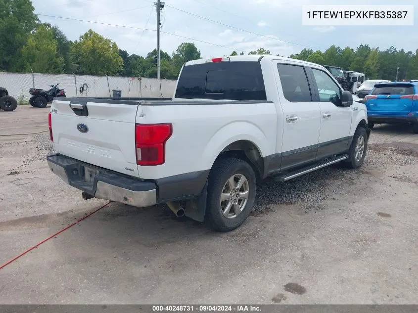 2019 Ford F-150 Xlt VIN: 1FTEW1EPXKFB35387 Lot: 40248731