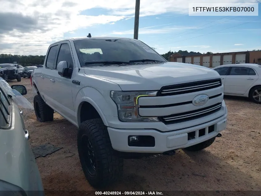 1FTFW1E53KFB07000 2019 Ford F-150 Supercrew