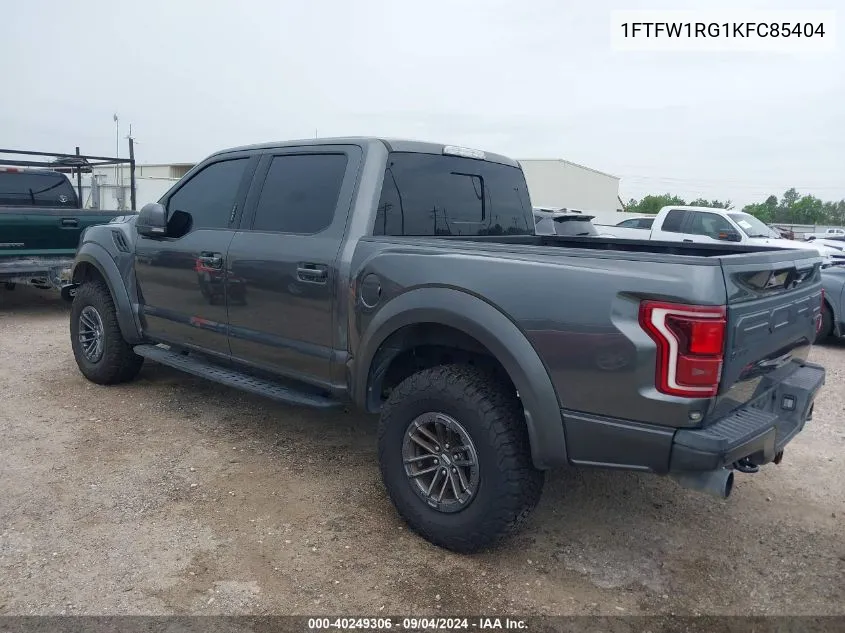 1FTFW1RG1KFC85404 2019 Ford F150 Raptor