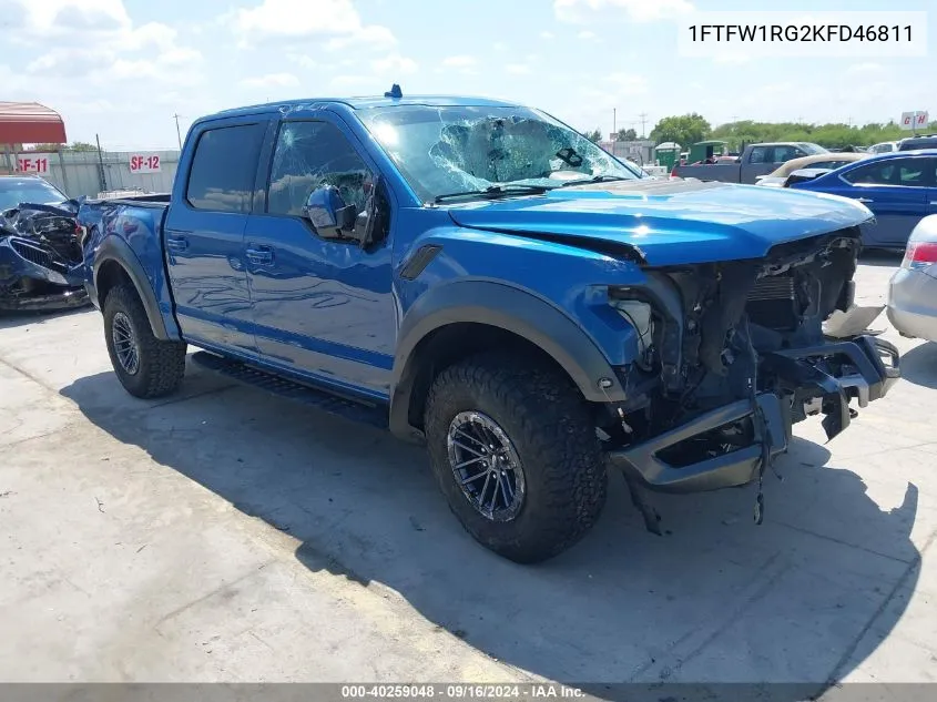 1FTFW1RG2KFD46811 2019 Ford F150 Raptor