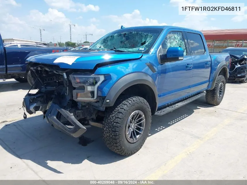 1FTFW1RG2KFD46811 2019 Ford F150 Raptor