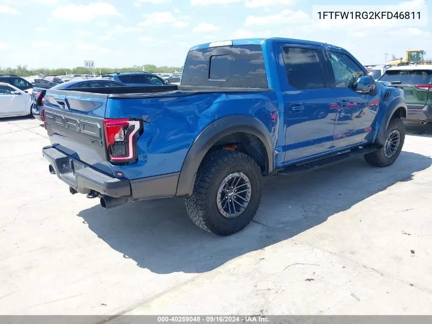 1FTFW1RG2KFD46811 2019 Ford F150 Raptor