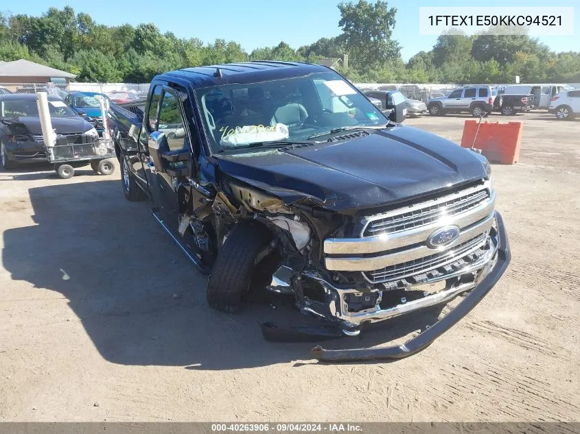 1FTEX1E50KKC94521 2019 Ford F-150 Lariat