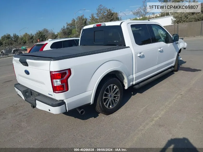 1FTEW1CP4KKC69807 2019 Ford F-150 Supercrew