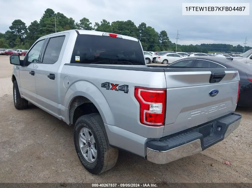 1FTEW1EB7KFB04487 2019 Ford F-150 Xlt