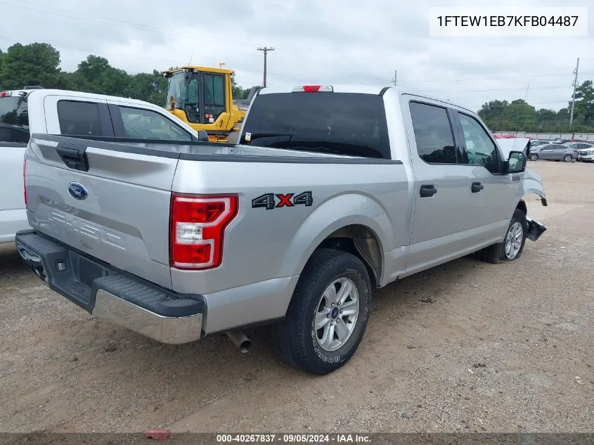 1FTEW1EB7KFB04487 2019 Ford F-150 Xlt