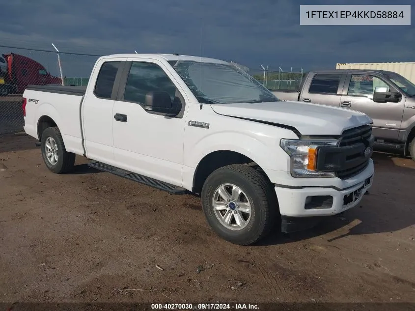 1FTEX1EP4KKD58884 2019 Ford F-150 Xl