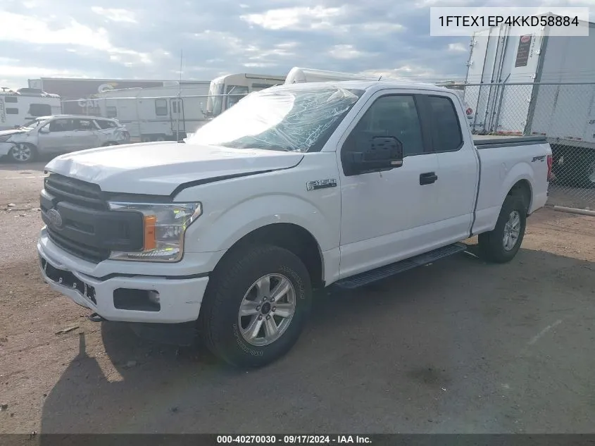 1FTEX1EP4KKD58884 2019 Ford F-150 Xl