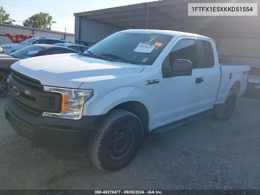 1FTFX1E5XKKD51554 2019 Ford F-150 Xl