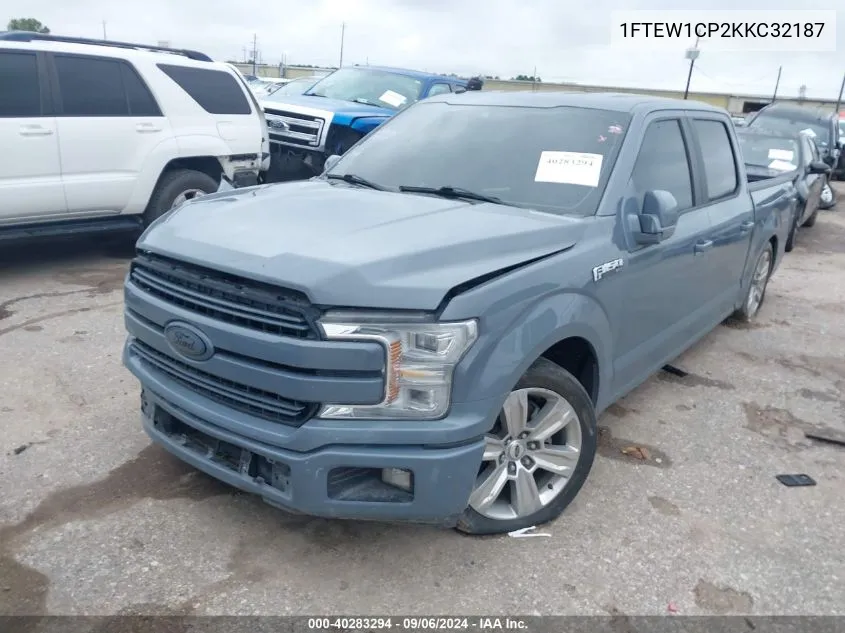 2019 Ford F-150 Xl VIN: 1FTEW1CP2KKC32187 Lot: 40283294