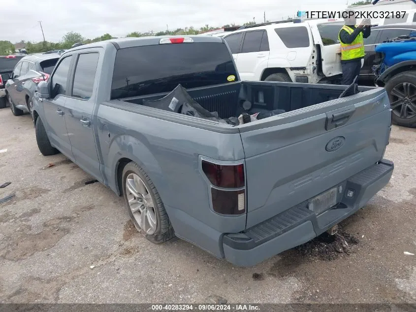 2019 Ford F-150 Xl VIN: 1FTEW1CP2KKC32187 Lot: 40283294