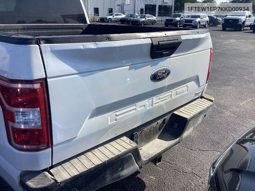 1FTEW1EP7KKD00934 2019 Ford F-150 Xlt