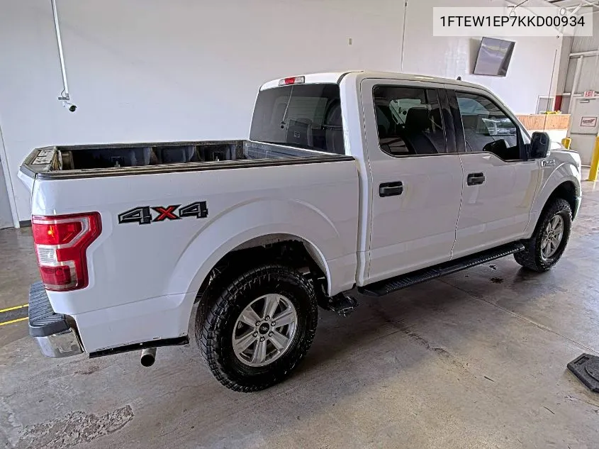 1FTEW1EP7KKD00934 2019 Ford F-150 Xlt