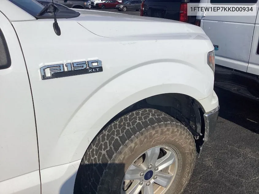 1FTEW1EP7KKD00934 2019 Ford F-150 Xlt