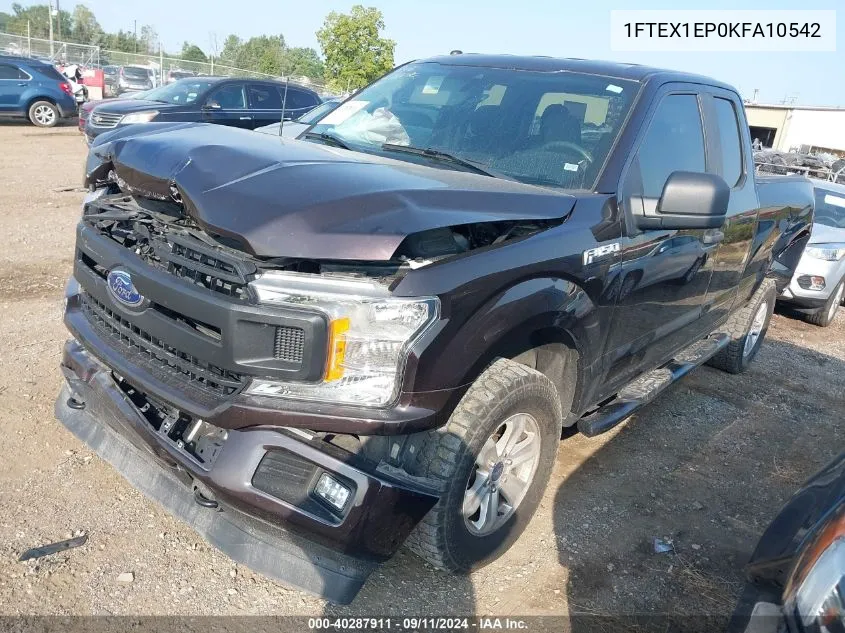 2019 Ford F-150 Xl VIN: 1FTEX1EP0KFA10542 Lot: 40287911