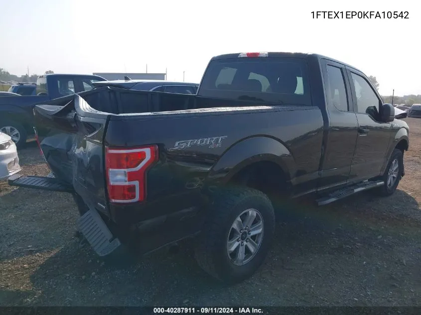 1FTEX1EP0KFA10542 2019 Ford F-150 Xl