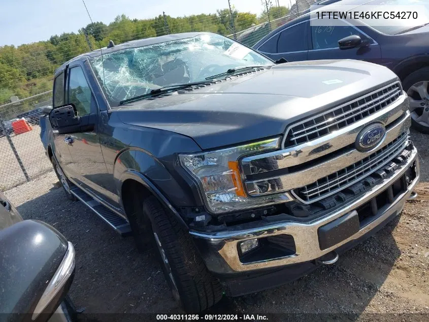 1FTEW1E46KFC54270 2019 Ford F-150 Lariat