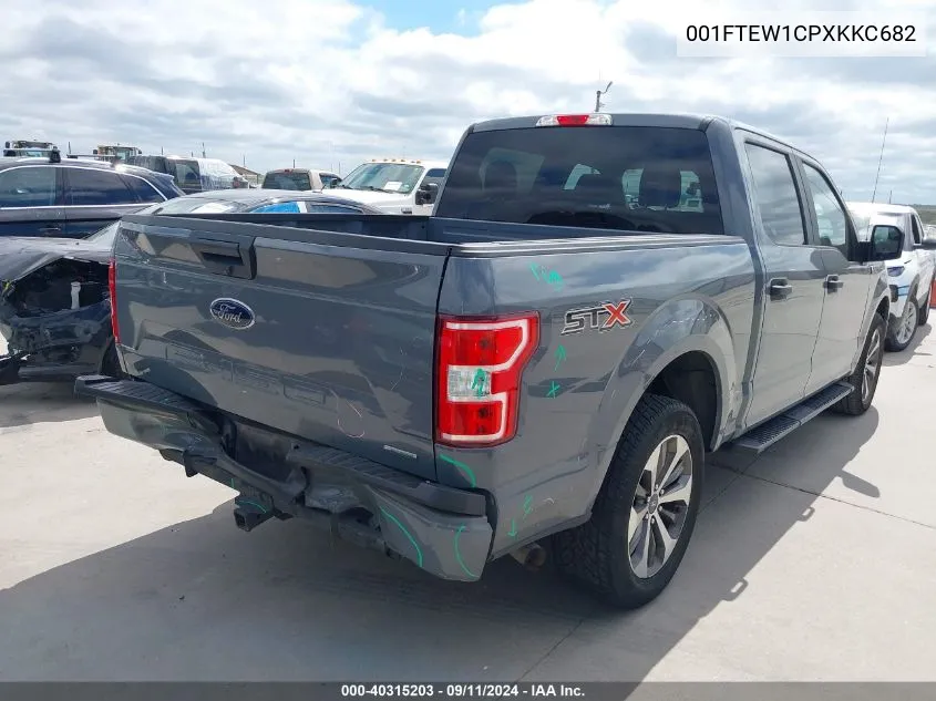 001FTEW1CPXKKC682 2019 Ford F150 Supercrew