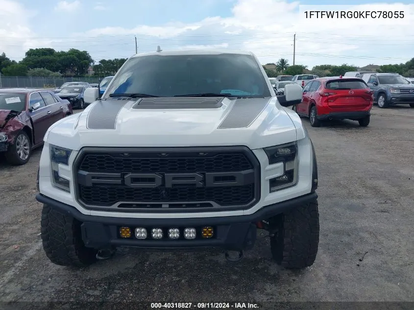 1FTFW1RG0KFC78055 2019 Ford F-150 Raptor