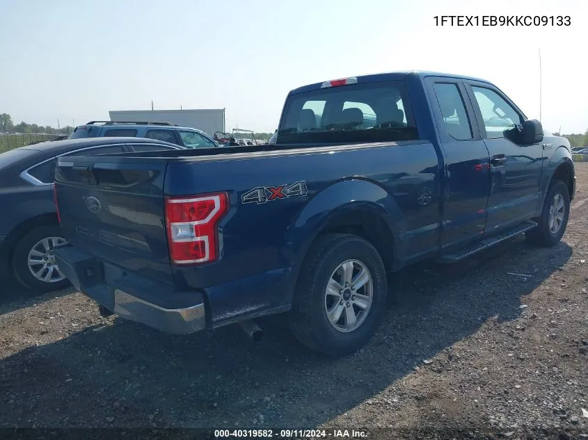 1FTEX1EB9KKC09133 2019 Ford F-150 Super Cab