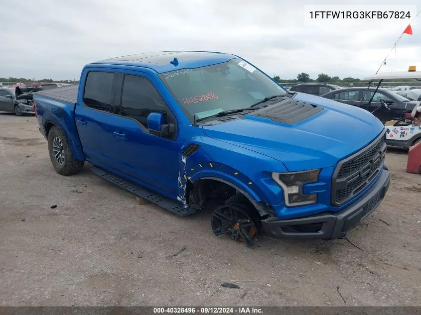 1FTFW1RG3KFB67824 2019 Ford F-150 Raptor