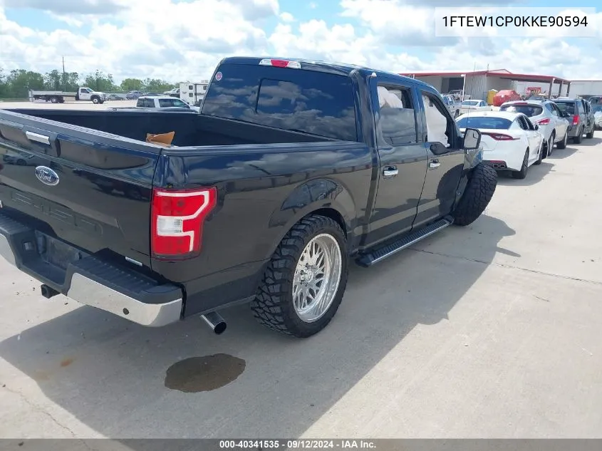 2019 Ford F-150 Xlt VIN: 1FTEW1CP0KKE90594 Lot: 40341535