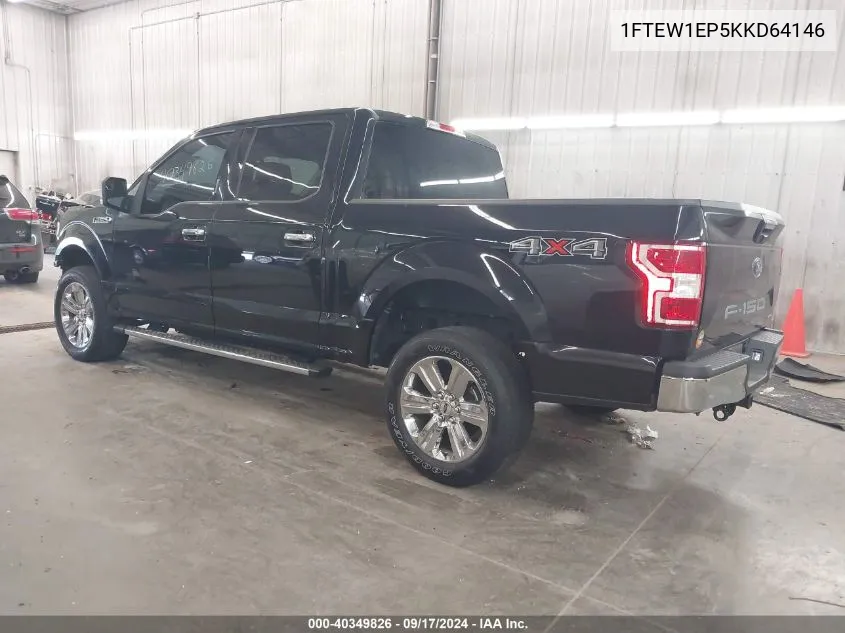 2019 Ford F-150 Xlt VIN: 1FTEW1EP5KKD64146 Lot: 40349826