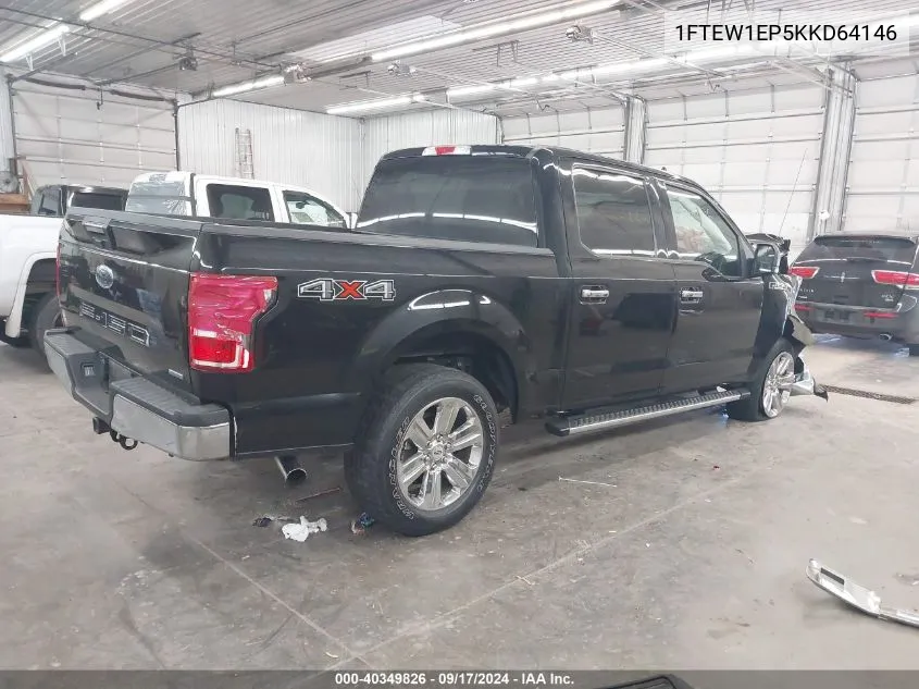 2019 Ford F-150 Xlt VIN: 1FTEW1EP5KKD64146 Lot: 40349826